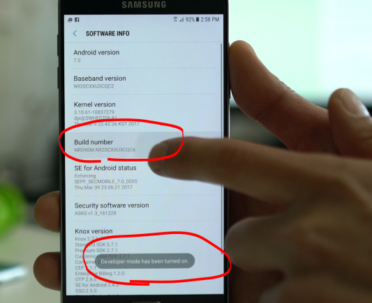 كيف تقوم بعمل روت لهاتف Samsung Galaxy Note 5 بنظام تشغيل نوجا 7.0