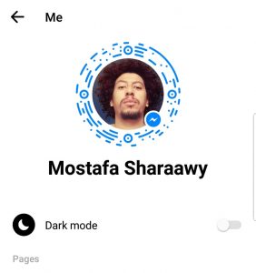 كيفية تفعيل الوضع الليلي ال dark mode في تطبيق فيسبوك Messenger